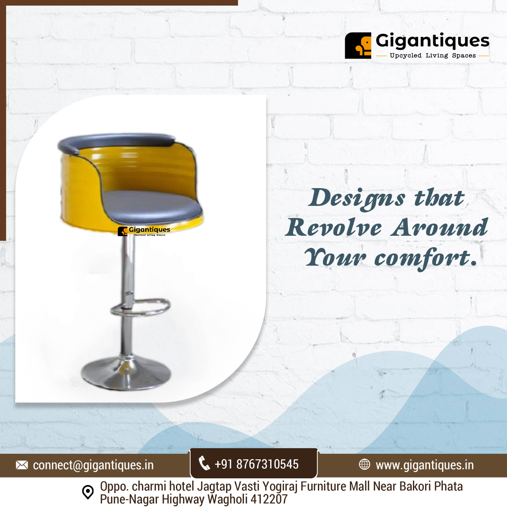 Revolving Heighted Bar Chair