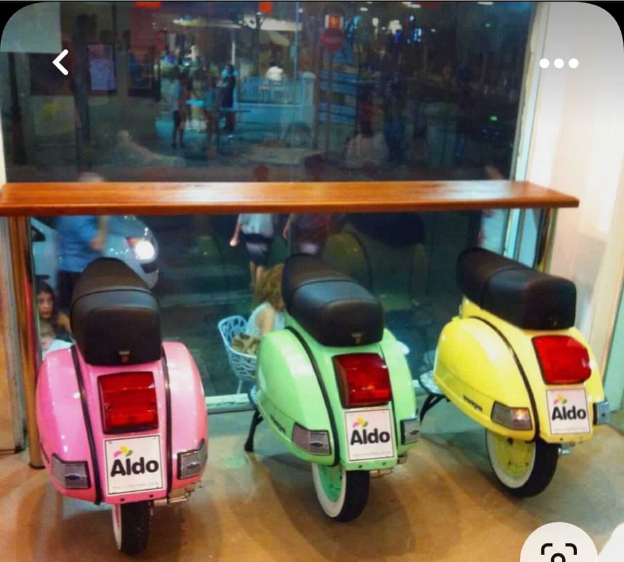 Scooter Seats modify into unique decorative item enhance cafe, restaurant by Gigantiques