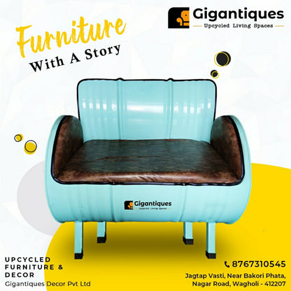 outdoor sofa drum stayle by gigantiques